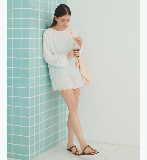 SEA DRESS「シアートップス付ビキニ/セット水着」|ビキニ|