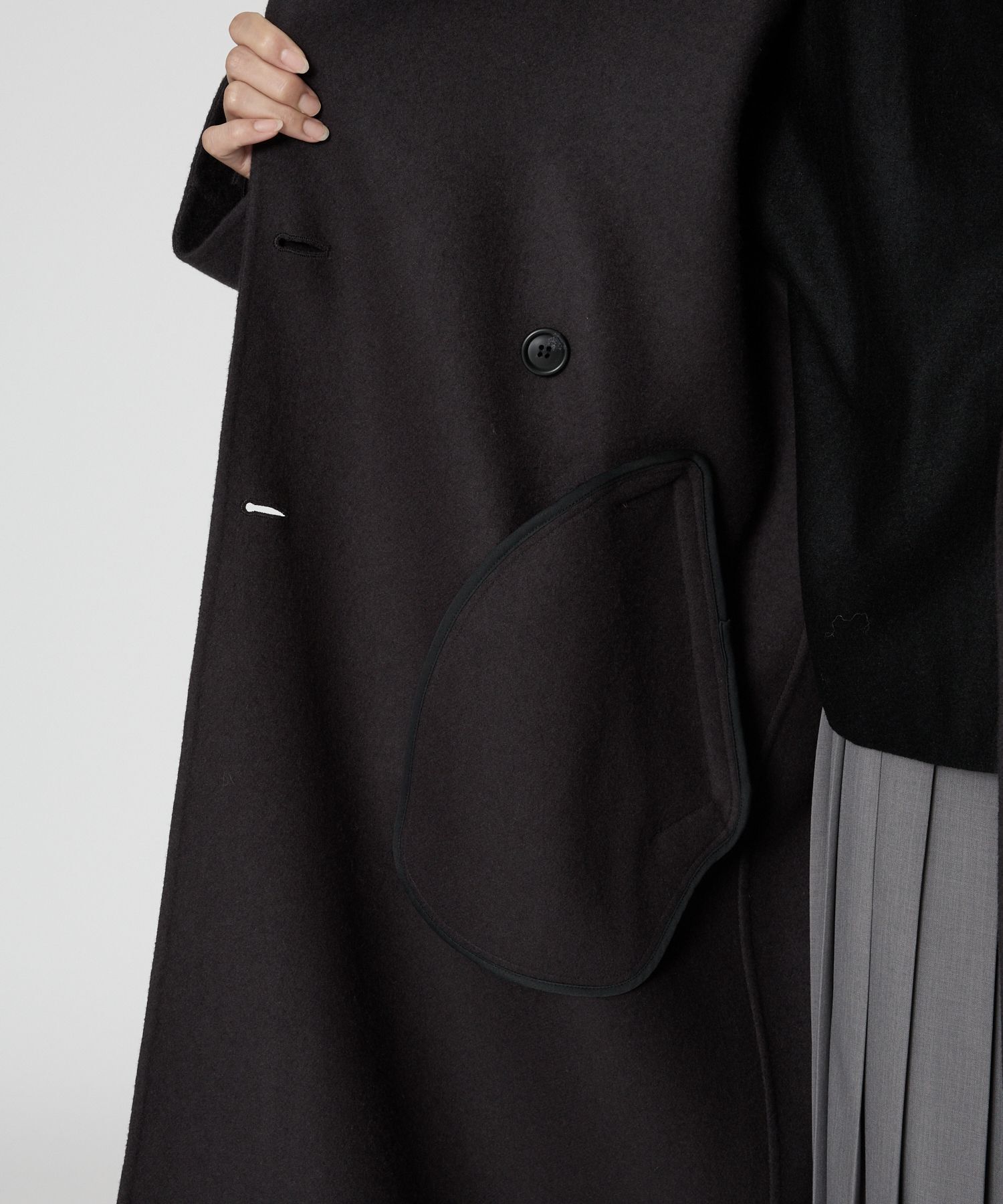  「リバーダブルロングコート」|ステンカラーコート|