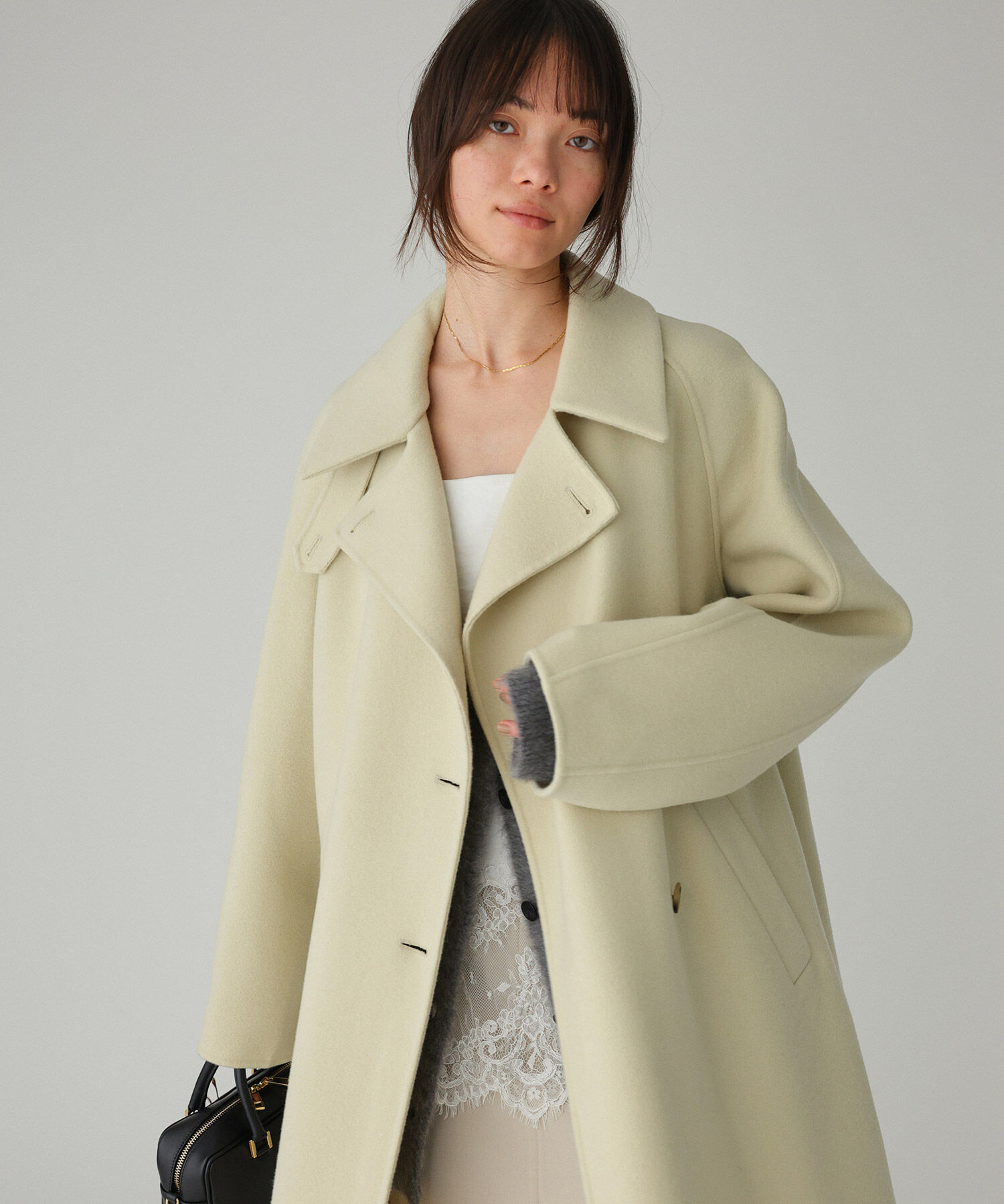  「リバーダブルロングコート」|ステンカラーコート|