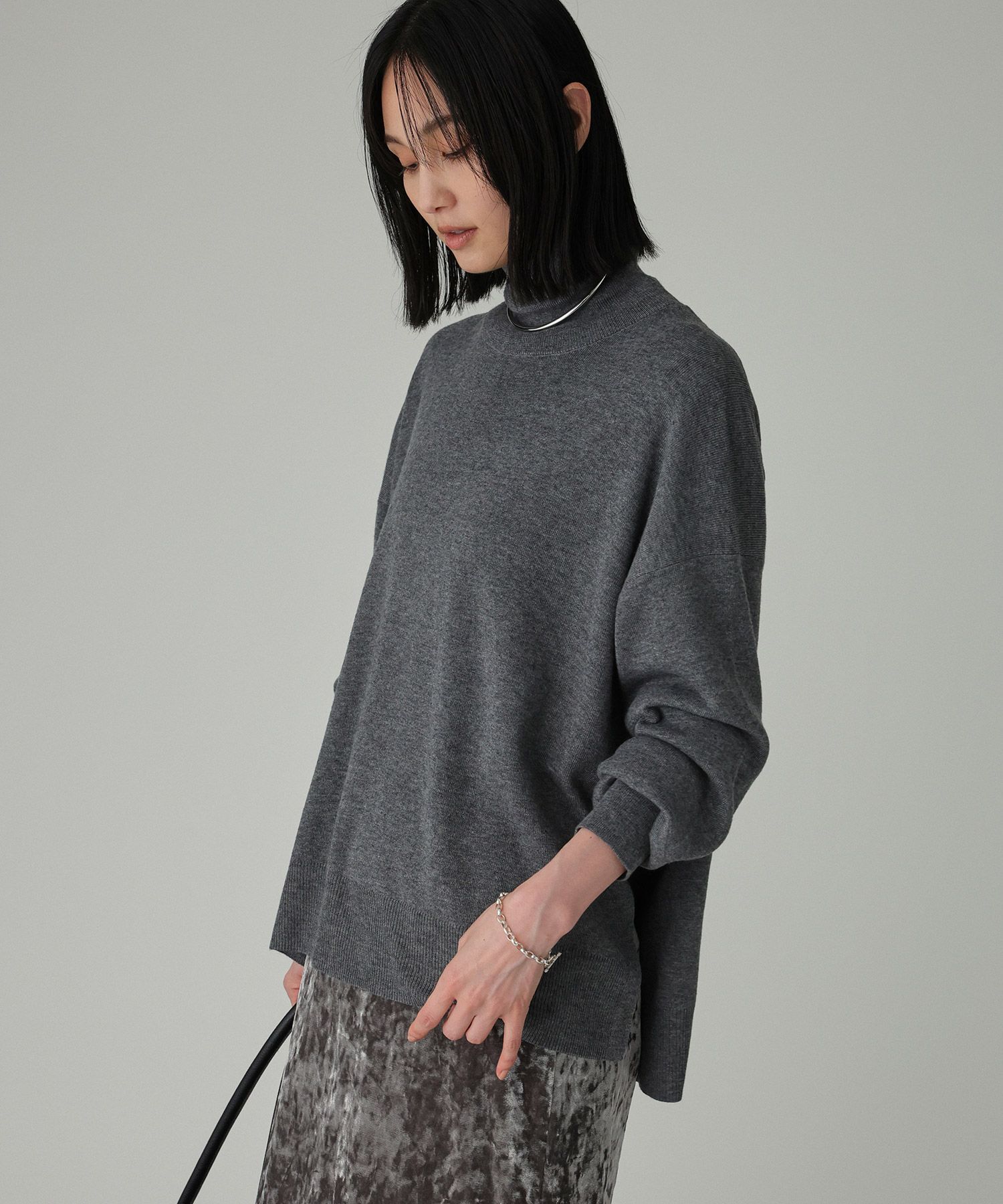 BABYLONE「ハイネックポンチョニット」|ニット・セーター|ﾁｬｺｰﾙ