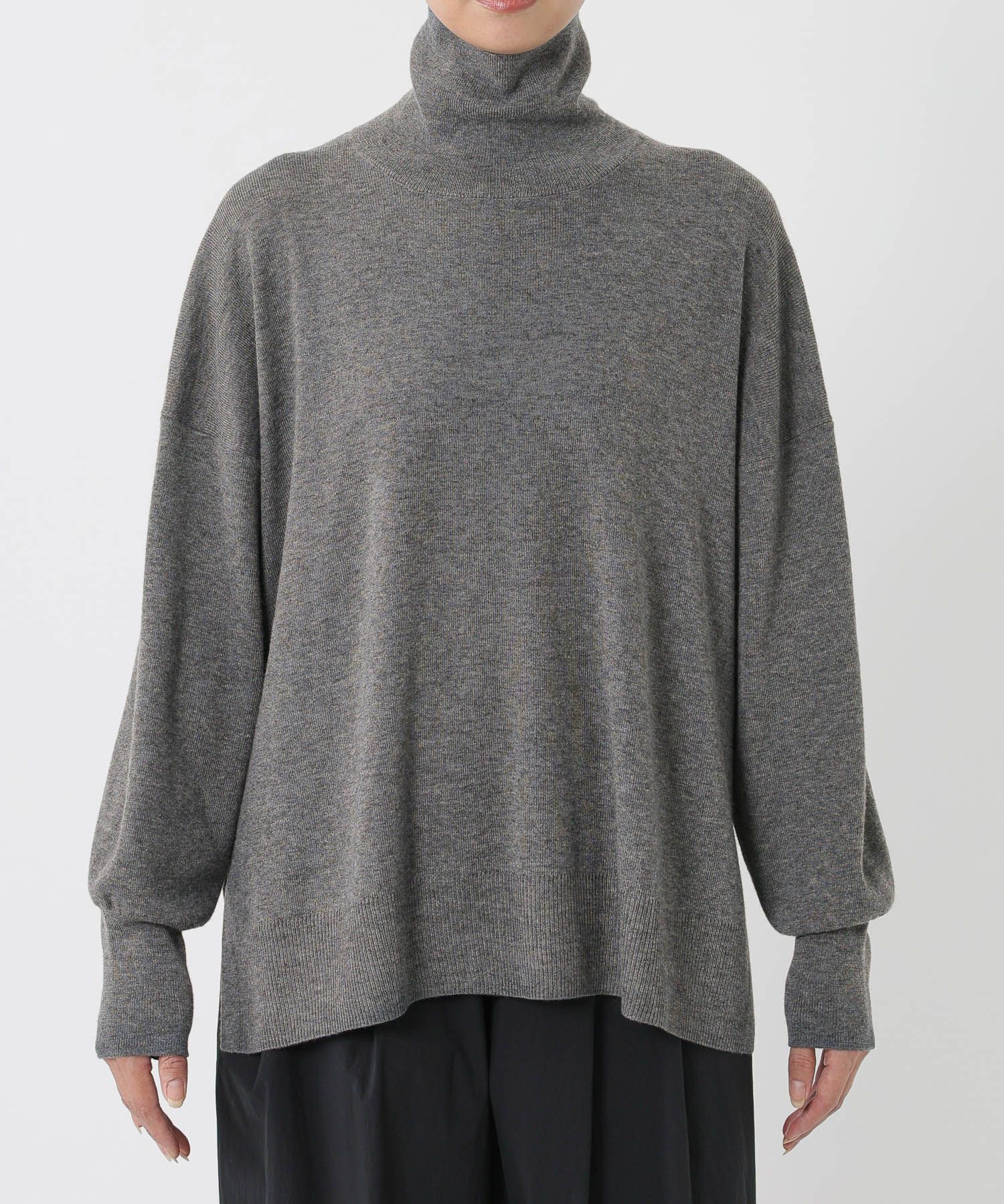 BABYLONE「ハイネックポンチョニット」|ニット・セーター|