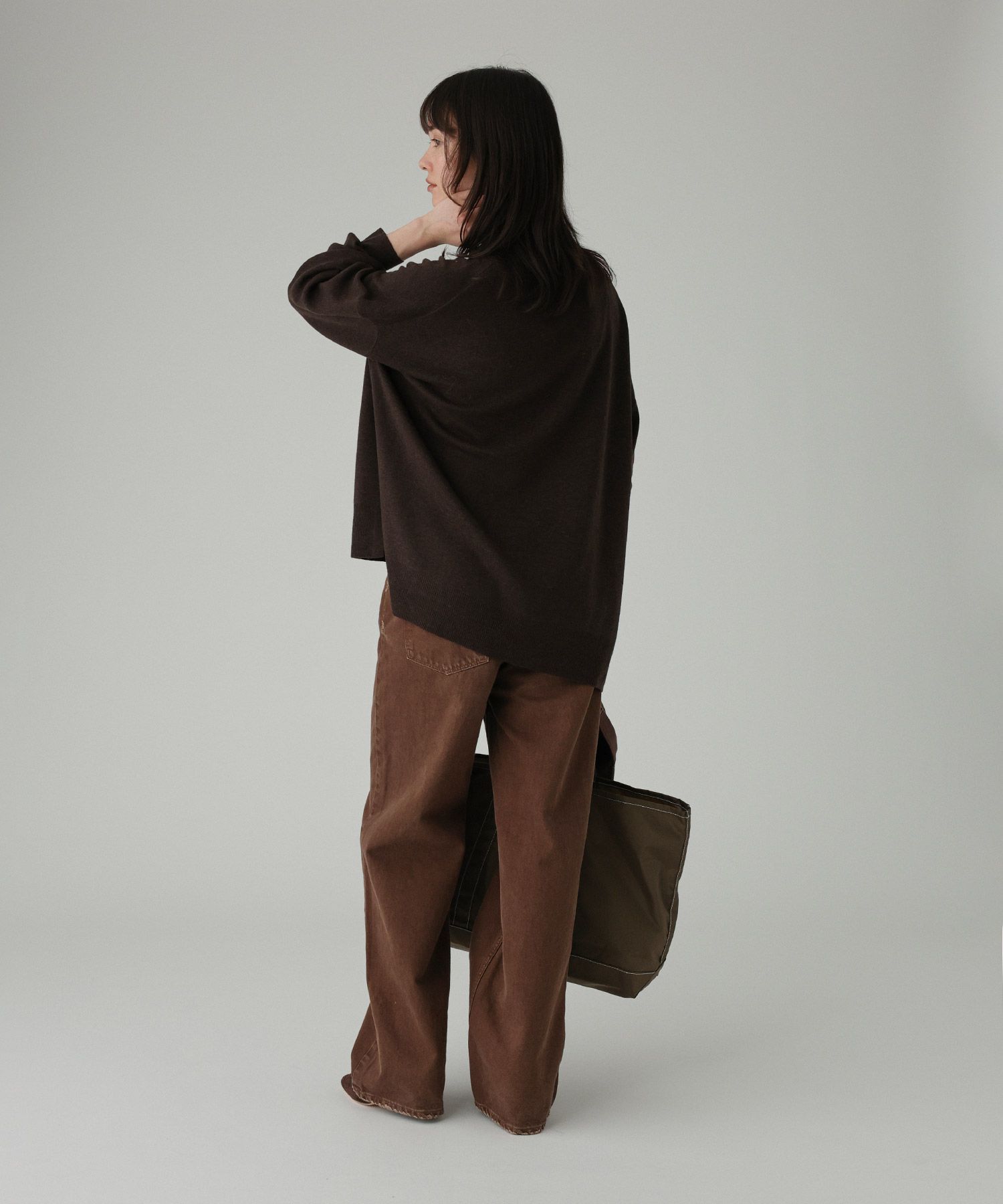 BABYLONE「ハイネックポンチョニット」|ニット・セーター|