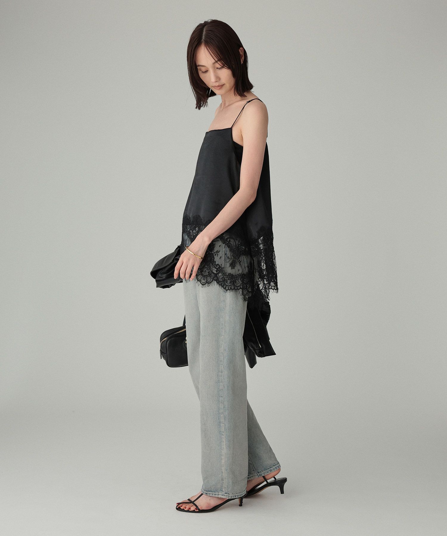 BABYLONE「ヘムレースキャミソール」|キャミソール|