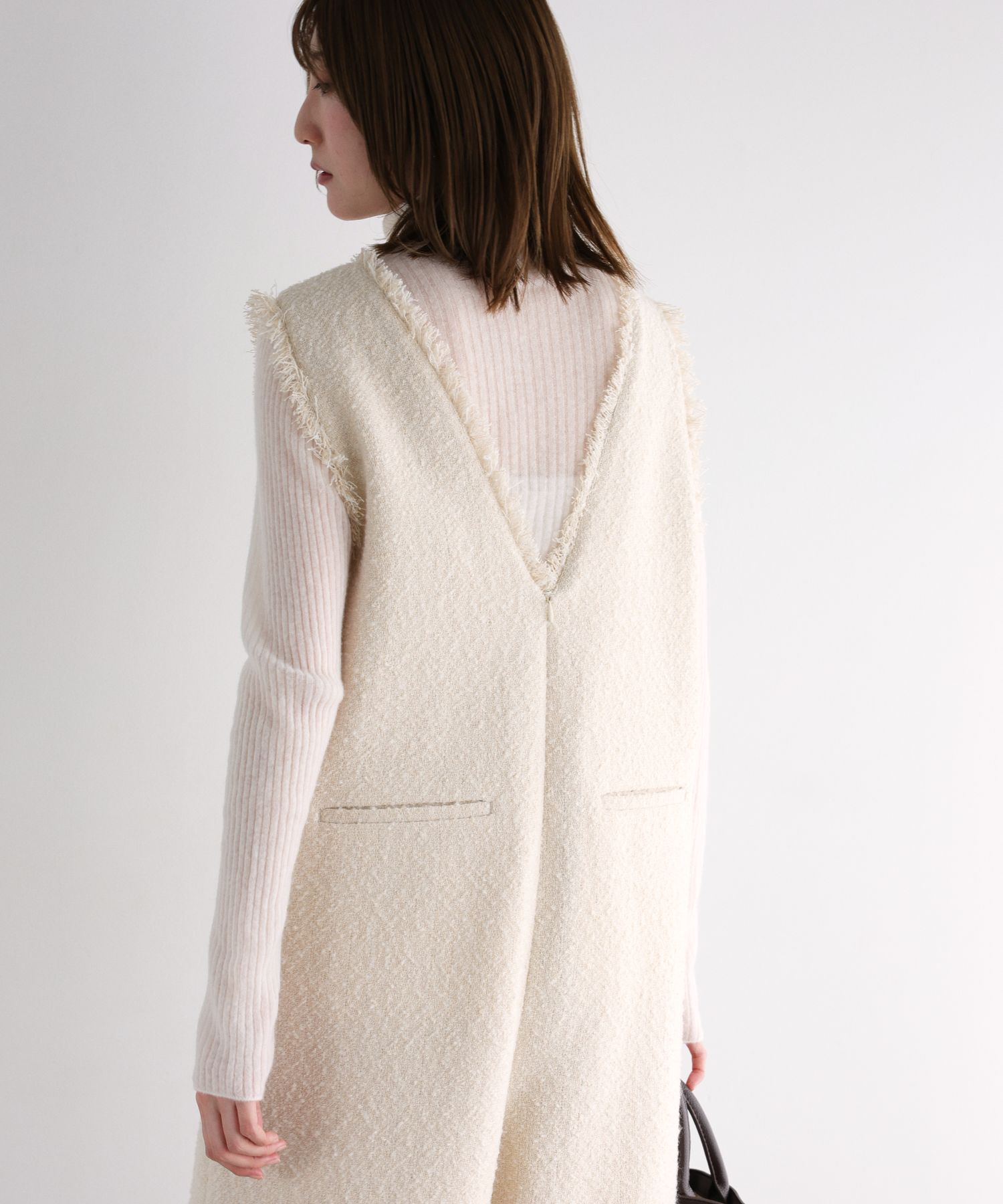 BABYLONE「ツイードフリンジオールインワン」|オールインワン|