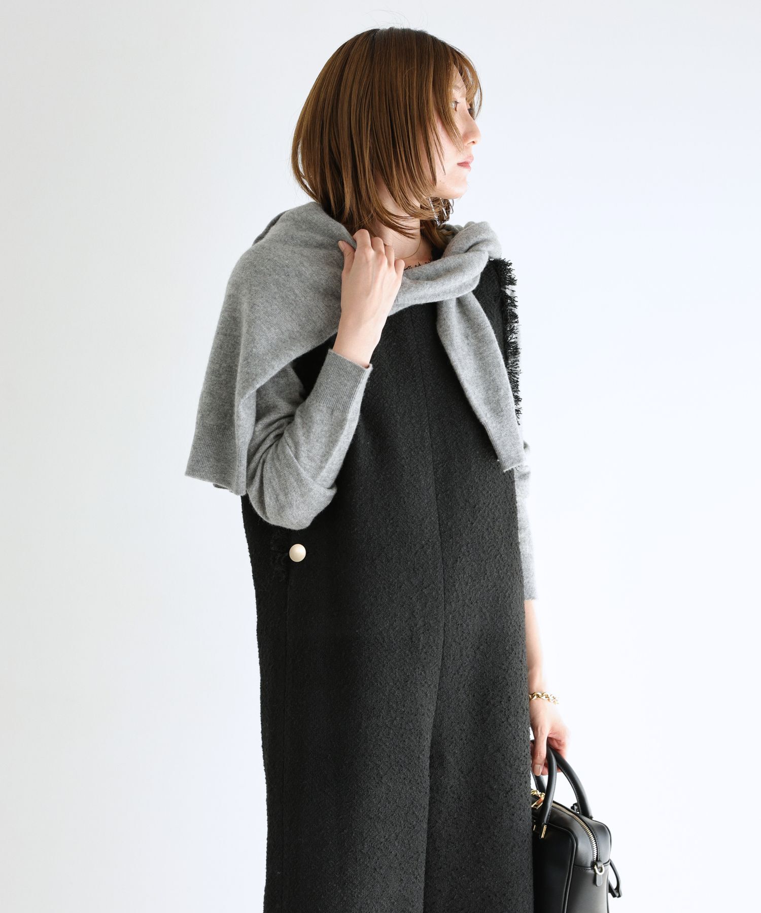 BABYLONE「ツイードフリンジオールインワン」|オールインワン|