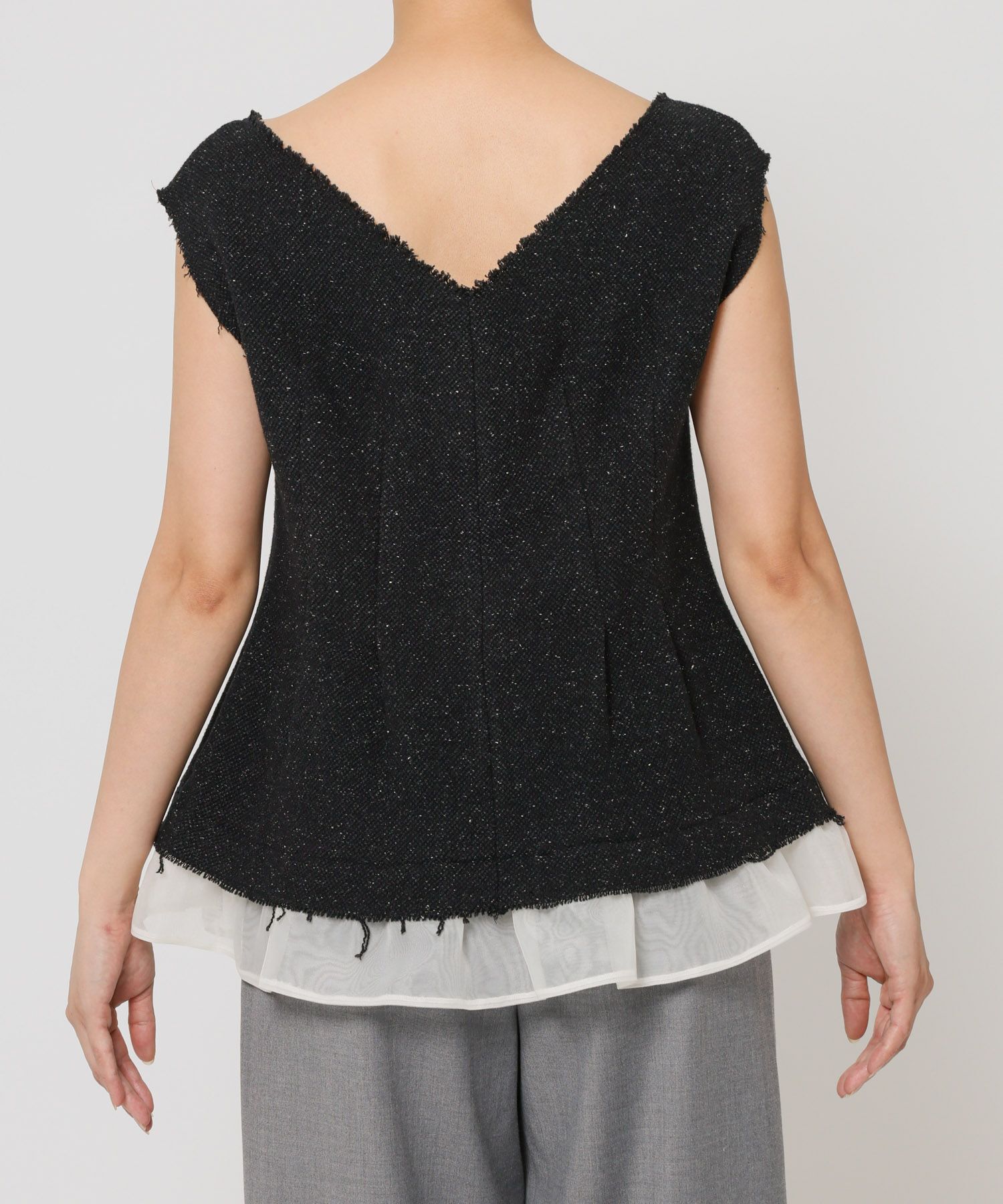 BABYLONE「ヘムレイヤードブラウス」|シャツ・ブラウス|