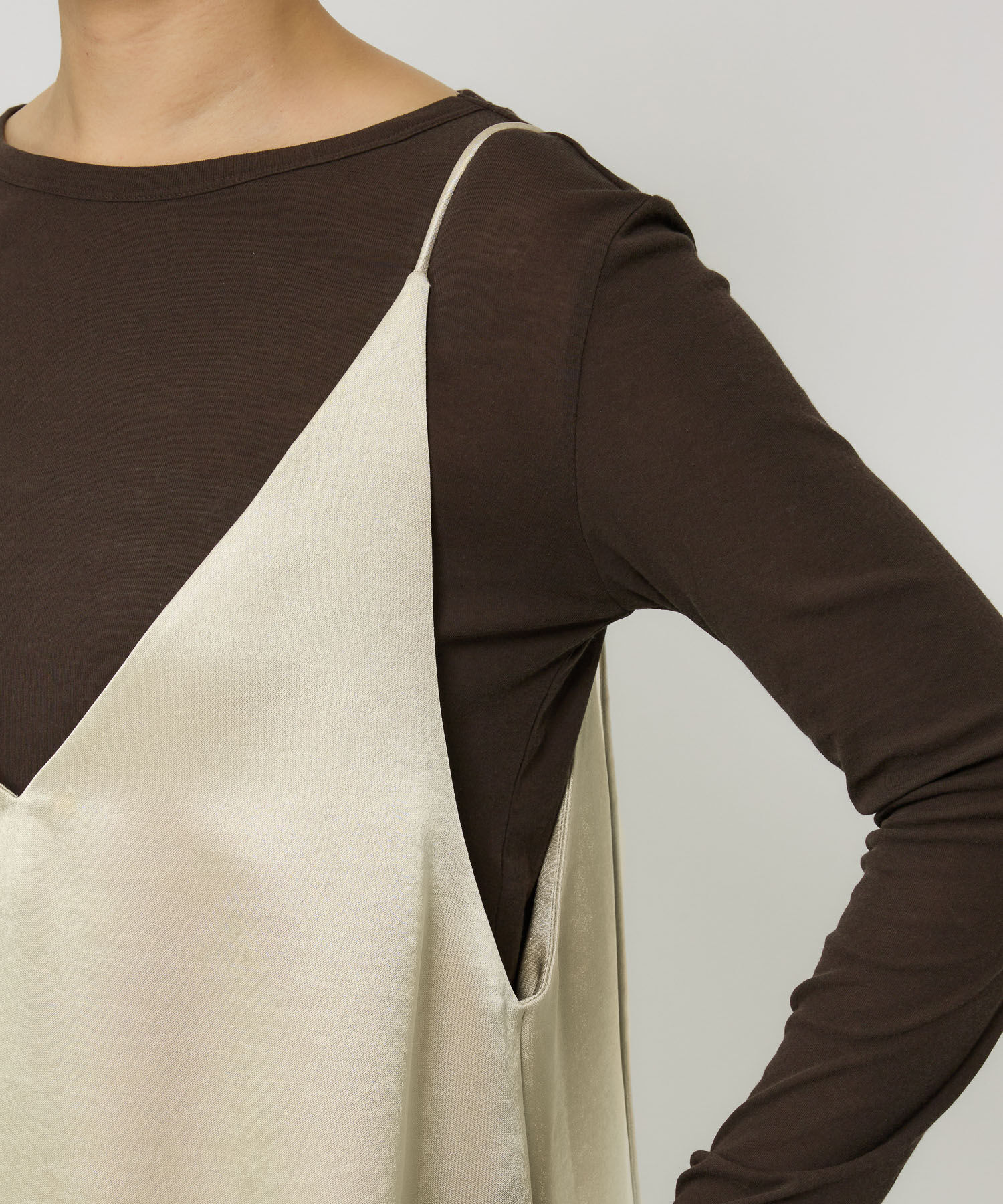 BABYLONE「サテンキャミワンピース」|ワンピース|