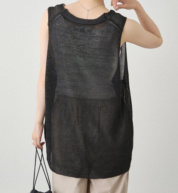  「テープヤーンニットベスト」|ニット・セーター|