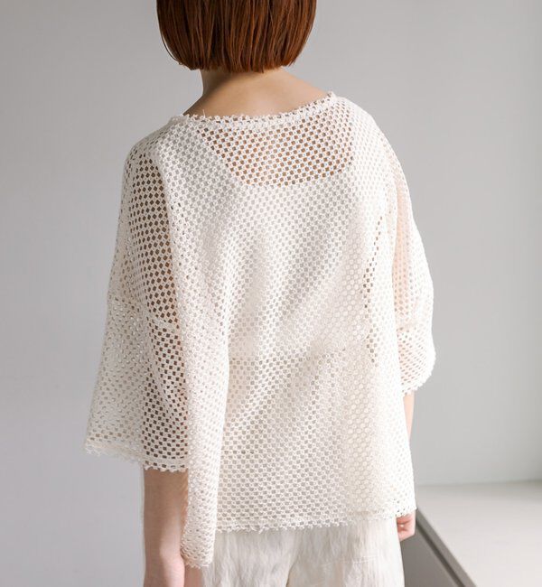  「【リバイバル】ハーフスリーブメッシュプルオーバー」|プルオーバー|