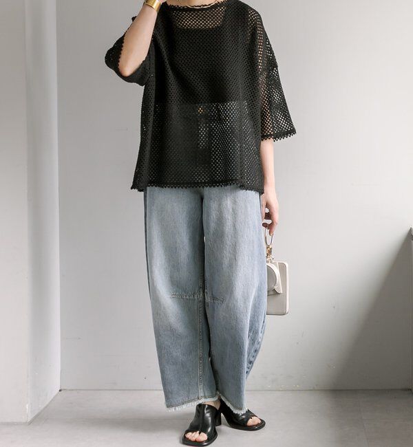  「【リバイバル】ハーフスリーブメッシュプルオーバー」|プルオーバー|