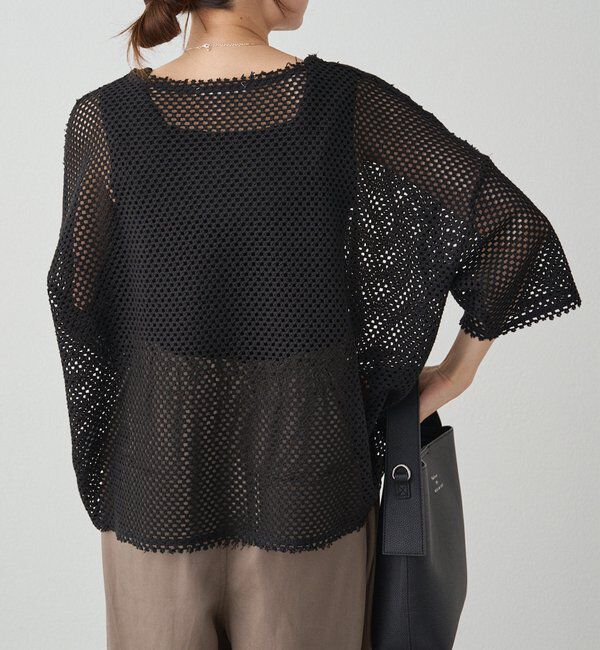  「【リバイバル】ハーフスリーブメッシュプルオーバー」|プルオーバー|