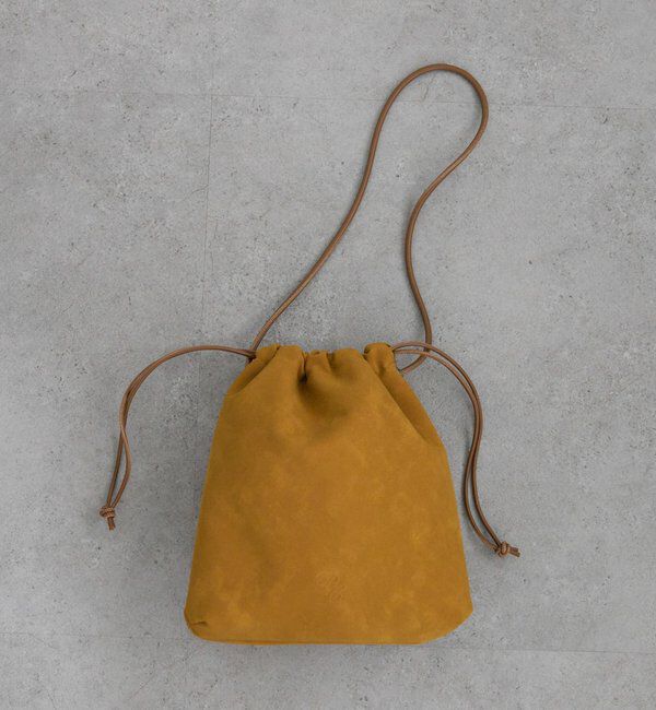  「【＠noricorico102企画】スウェード巾着バッグ」|ショルダー・メッセンジャー|