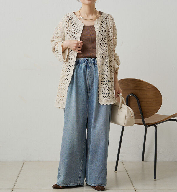  「ヴィンテージライクデニムイージーパンツ」|その他|