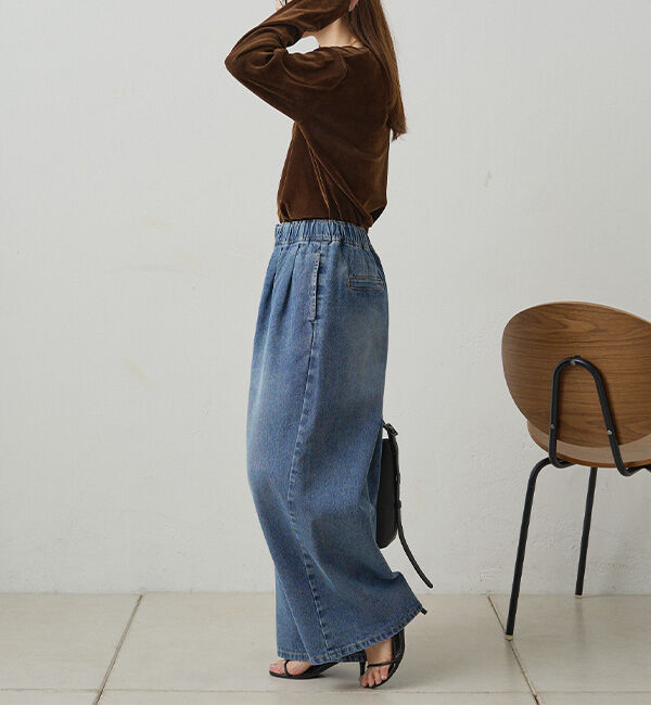  「ヴィンテージライクデニムイージーパンツ」|その他|