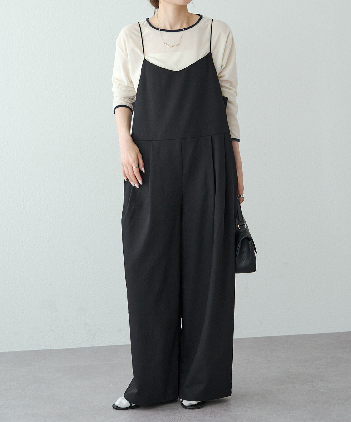  「【セットアップ対応】ツータックストレッチサロペット」|その他|