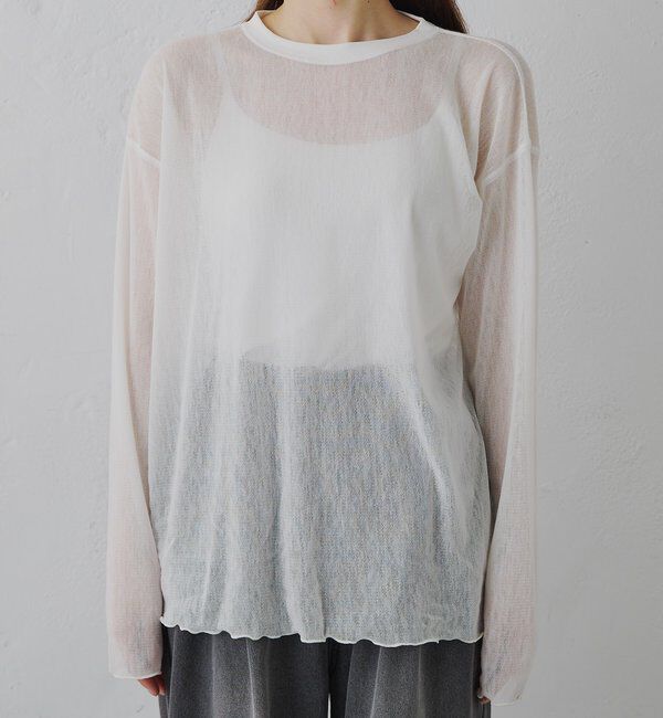  「トリコットメッシュカットソー」|Tシャツ・カットソー|