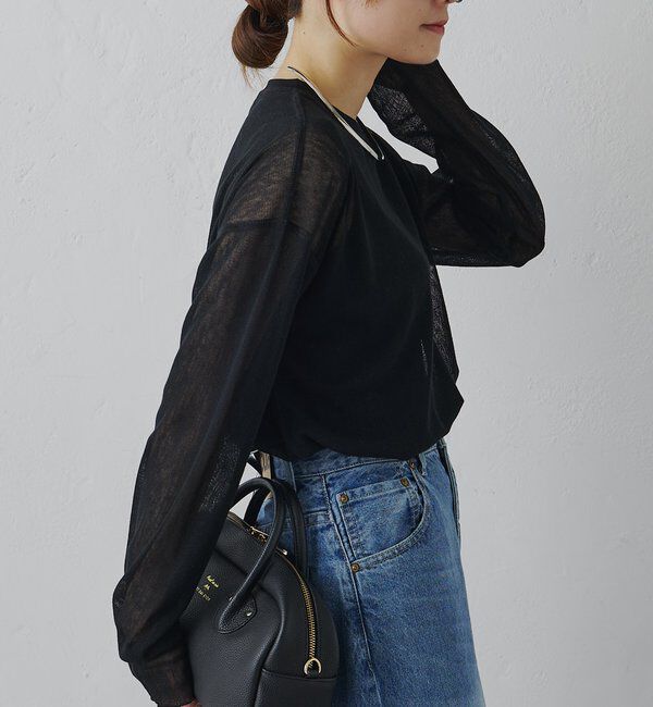  「トリコットメッシュカットソー」|Tシャツ・カットソー|