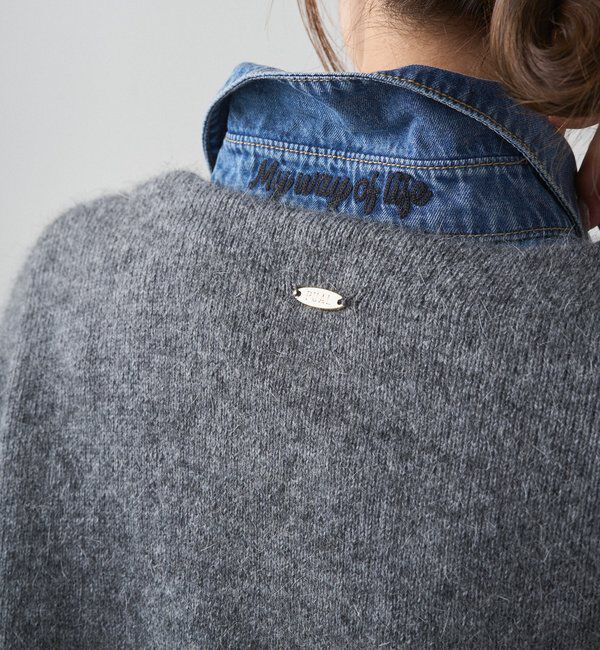  「Wフェイスニットノーカラージャケット」|テーラードジャケット|