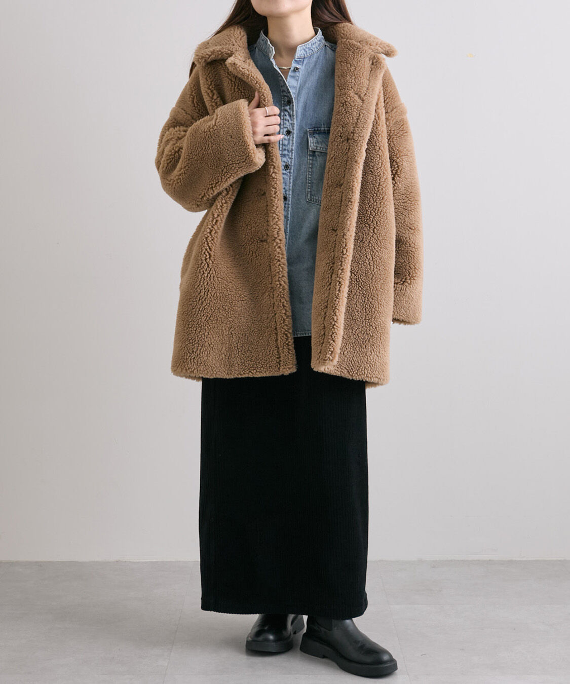  「【WEB限定/リバイバル】ステンカラーボアミドルコート」|その他|