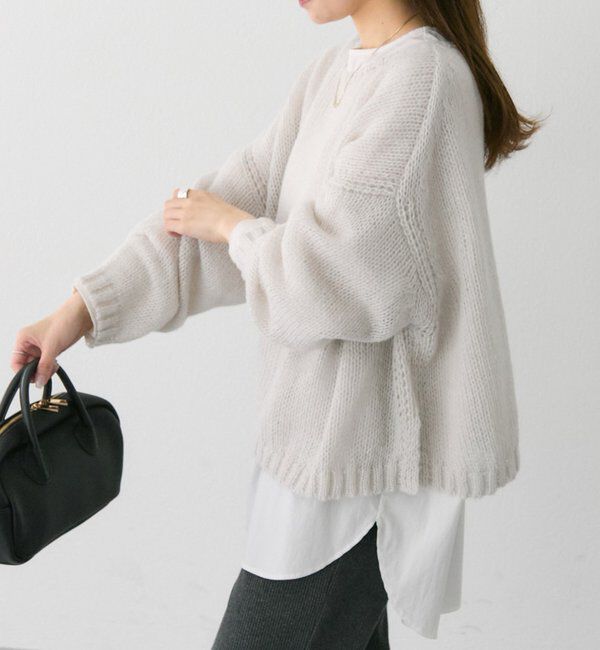  「3Gドロップ天竺ニットプルオーバー」|プルオーバー|