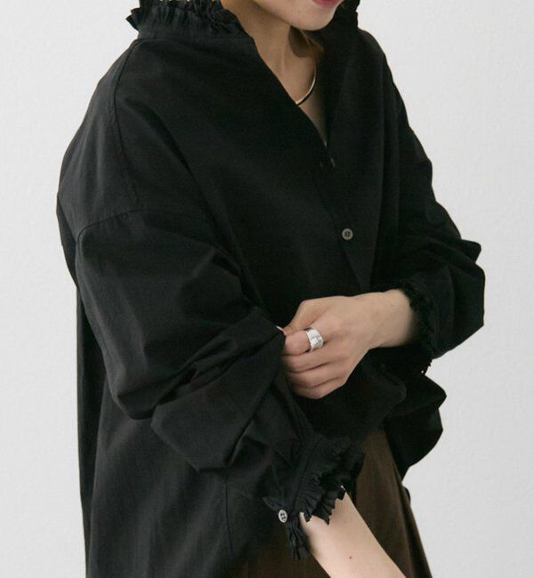  「襟袖プリーツブラウス」|シャツ・ブラウス|
