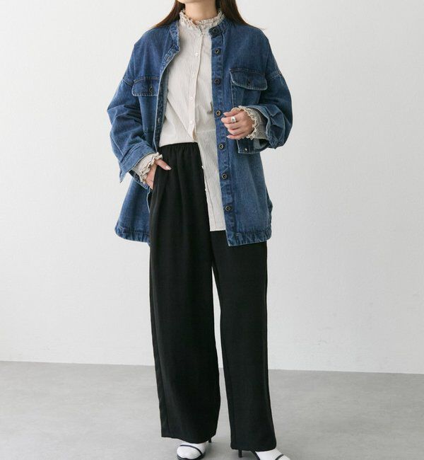  「襟袖プリーツブラウス」|シャツ・ブラウス|