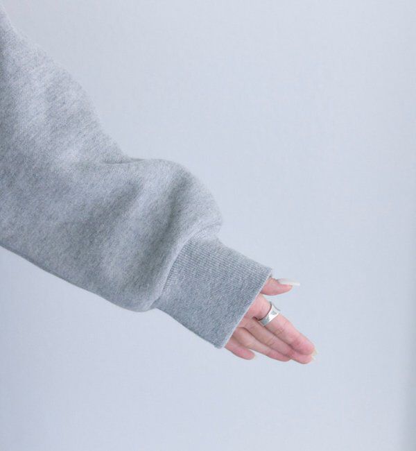  「シンプル裏起毛スウェットショートプルオーバー」|プルオーバー|