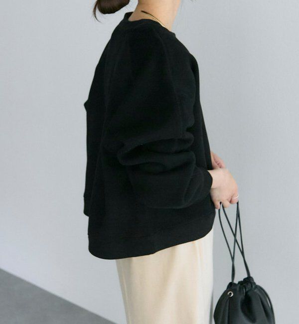  「シンプル裏起毛スウェットショートプルオーバー」|プルオーバー|