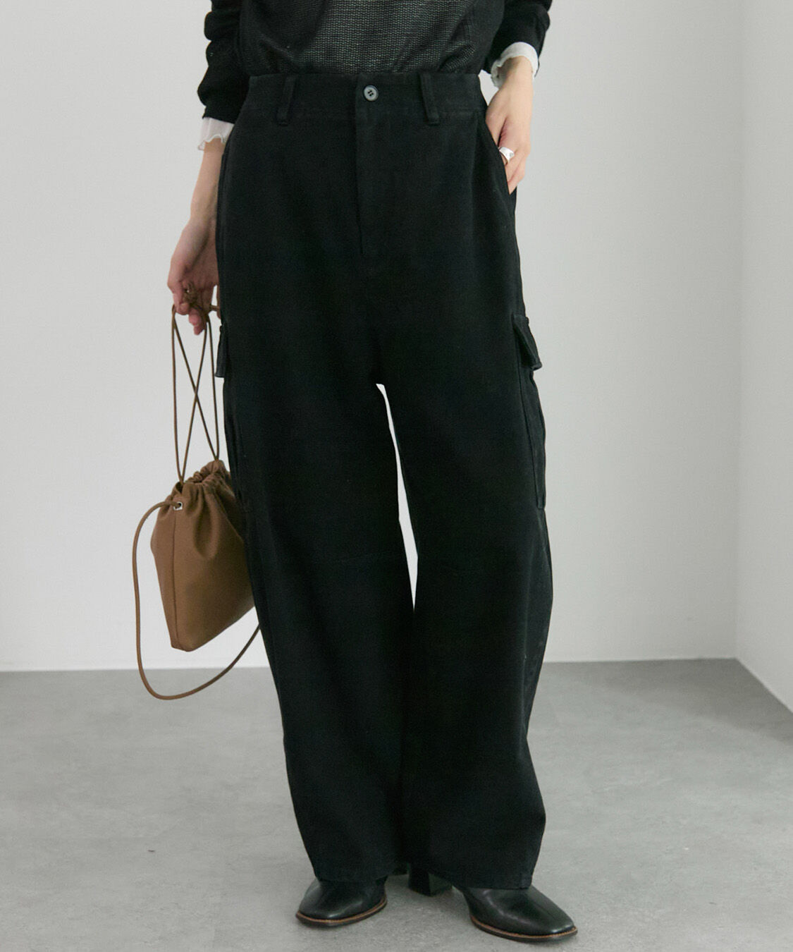  「ヴィンテージライクカーブシルエットカーゴパンツ」|カーゴ|