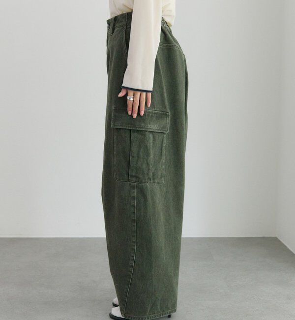  「ヴィンテージライクカーブシルエットカーゴパンツ」|カーゴ|