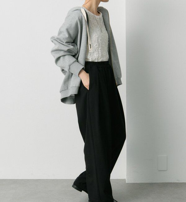  「ウール混ウエストゴムツータックパンツ」|その他|