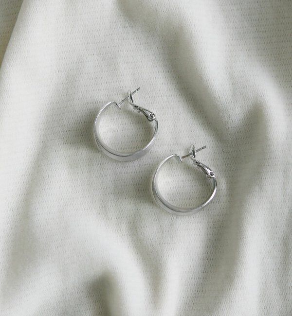  「メタルフープピアス」|ピアス|