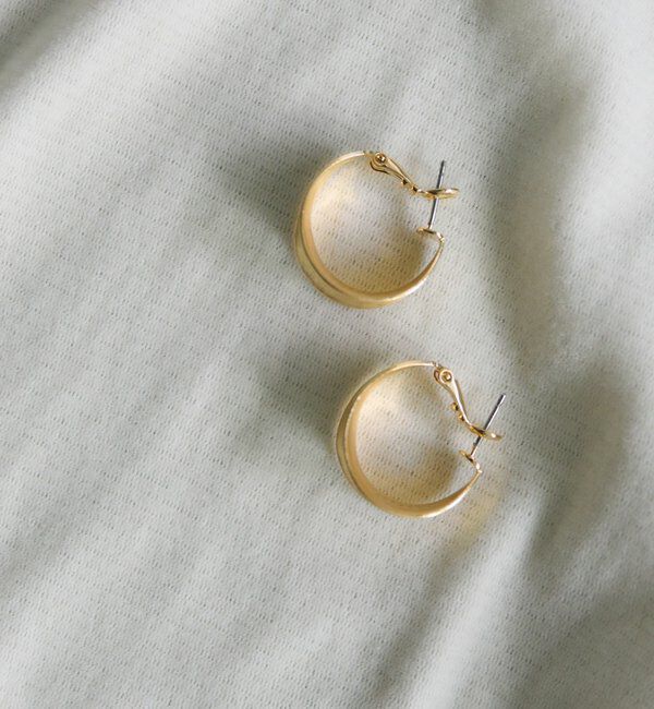  「メタルフープピアス」|ピアス|