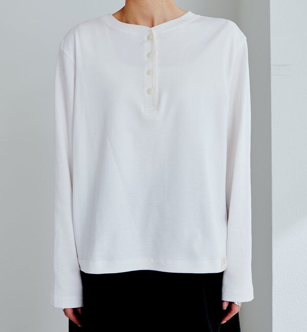  「スムース起毛2WAYヘンリーネックカットソー」|プルオーバー|