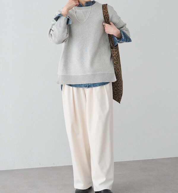  「スウェットライクダブルジャガードニット」|キャミソール|