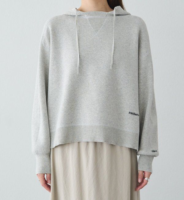  「スウェットライクダブルジャガードニットパーカー」|キャミソール|