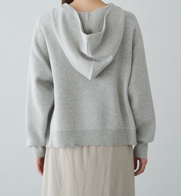  「スウェットライクダブルジャガードニットパーカー」|キャミソール|