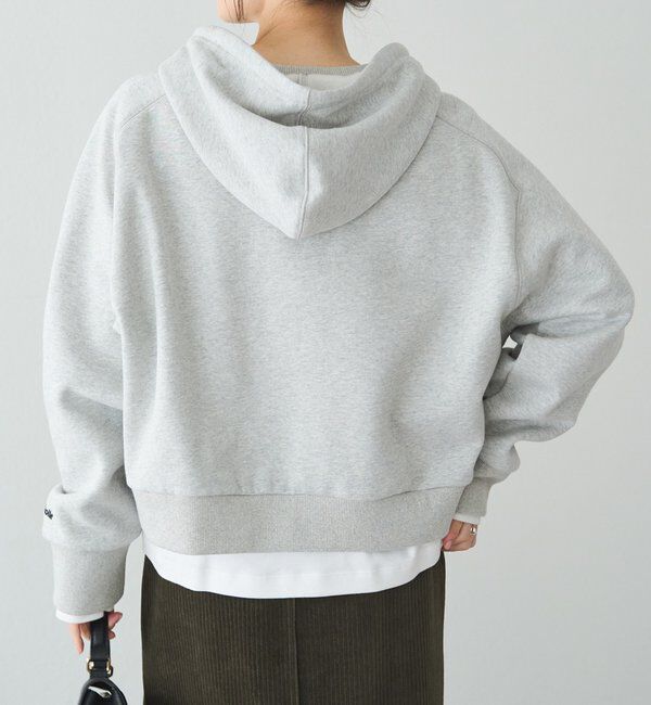  「裏起毛スウェットショートパーカー」|プルオーバー|