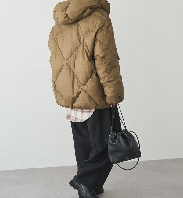  「リサイクルダウンジップアップフードジャケット」|テーラードジャケット|