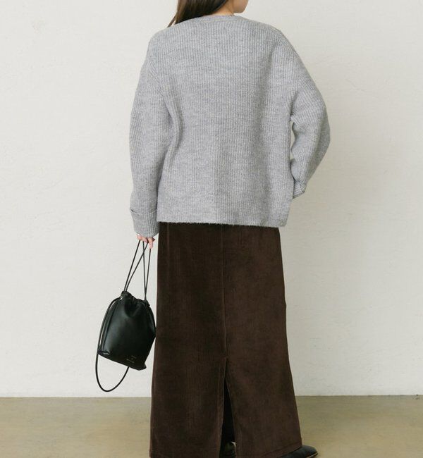  「ネップクルーネックニットプルオーバー」|キャミソール|