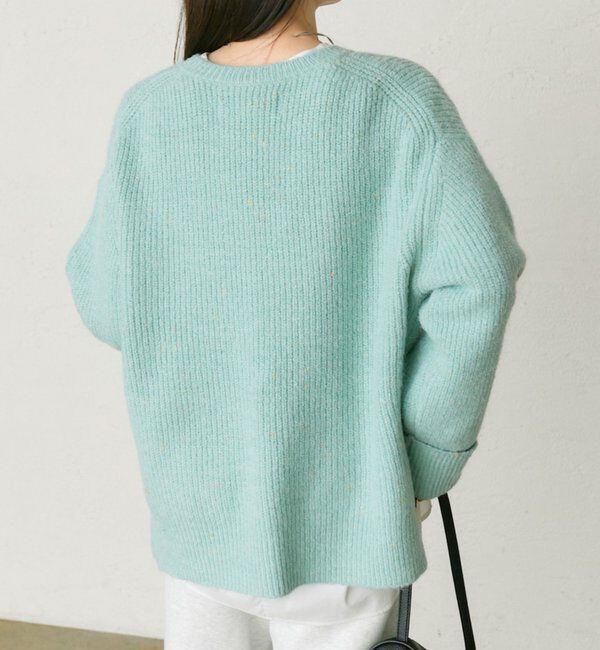  「ネップクルーネックニットプルオーバー」|キャミソール|