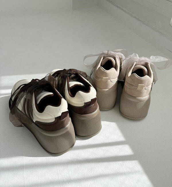  「0151130070【再入荷】リボンカスタムスニーカー」|その他|