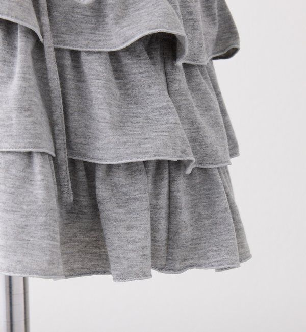  「セットで着れる／ドロストティアードミニ」|スカート|