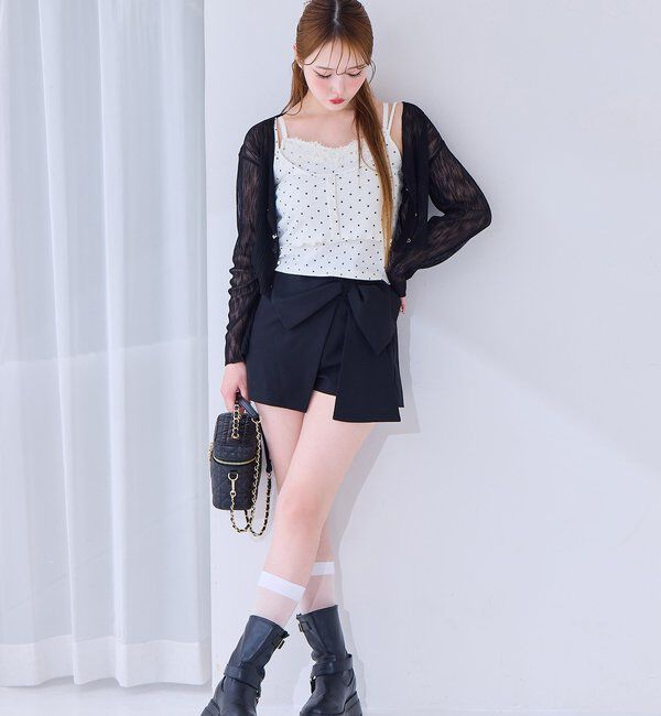  「チャーム付きキルティングバニティバッグ」|ショルダー・メッセンジャー|