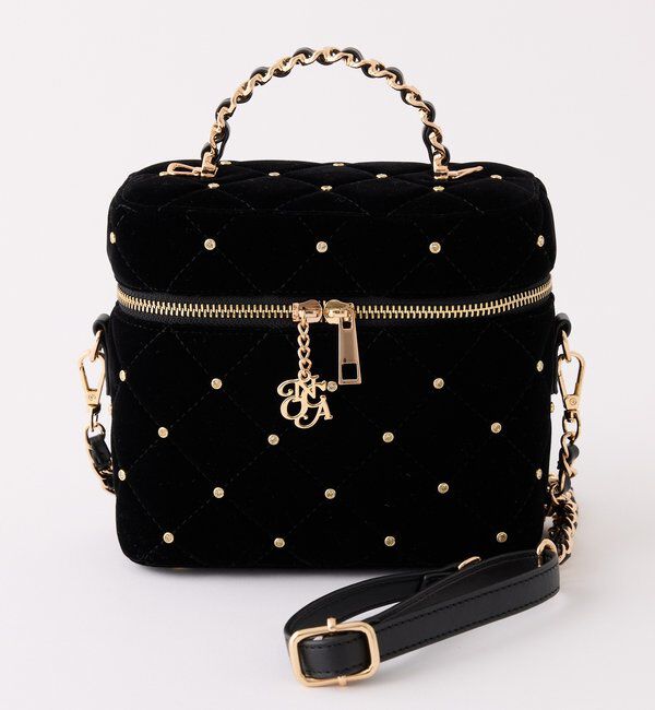  「チャーム付きキルティングバニティバッグ」|ショルダー・メッセンジャー|