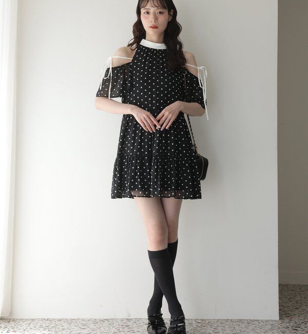  「リボン付きポインテッドストラップシューズ」|その他|