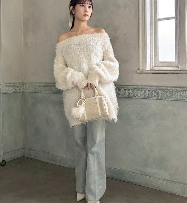  「メリーカールチュニックニット」|ニット・セーター|