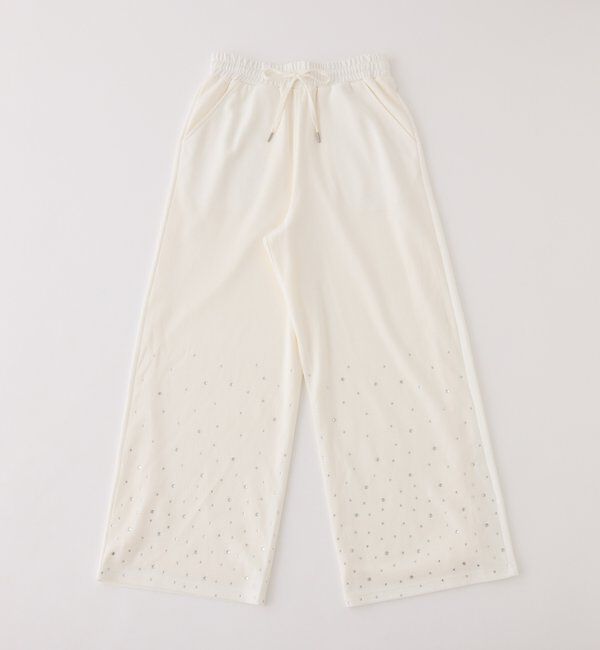  「セットアップ対応／裾ビジューカットパンツ」|その他|