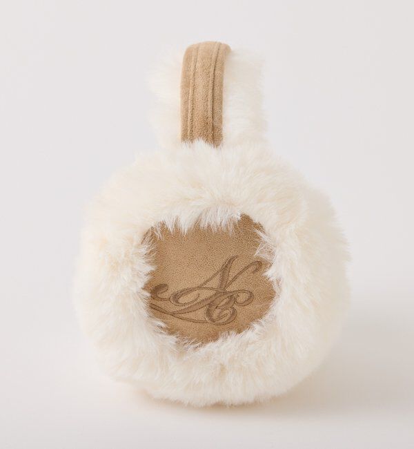  「刺繍入りフェイクムートンイヤーマフ」|その他|