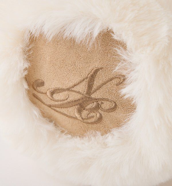  「刺繍入りフェイクムートンイヤーマフ」|その他|